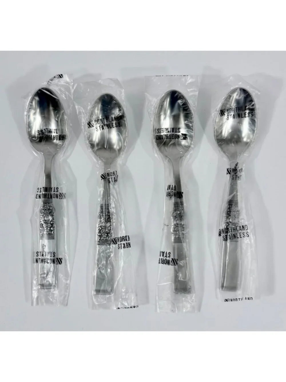 New Vintage Northland Oneida Stainless Steel Teaspoon Set Flatware Silverware De
